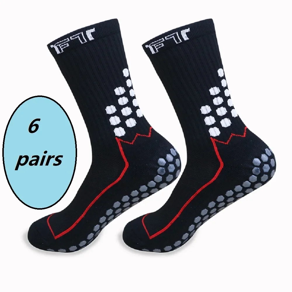 6 Pairs Cycling Sports Socks Professional Racing Socks Comfortable Breathable Men Women Road Bikes Running Socks