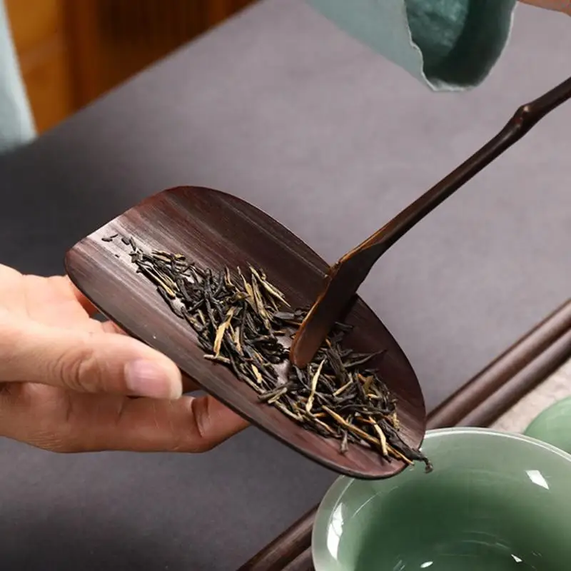 23GA Traditional Bamboos Teas Scoops Spoon Needle With Smooth Edging For Ceremonial Use Coffee Grounds Sugar Granules Scooping