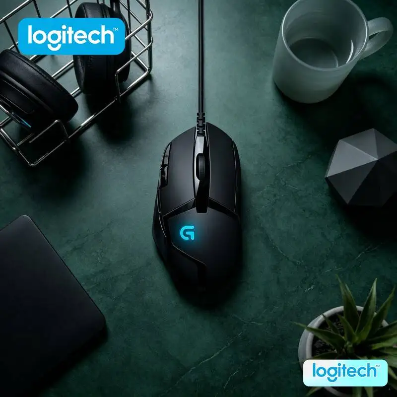 Logitech G402 Wired Mouse Delta Zero Optical Sensor 20M Clicks 4 DPI Modes Anti-Slip for PC Laptop Gaming Use