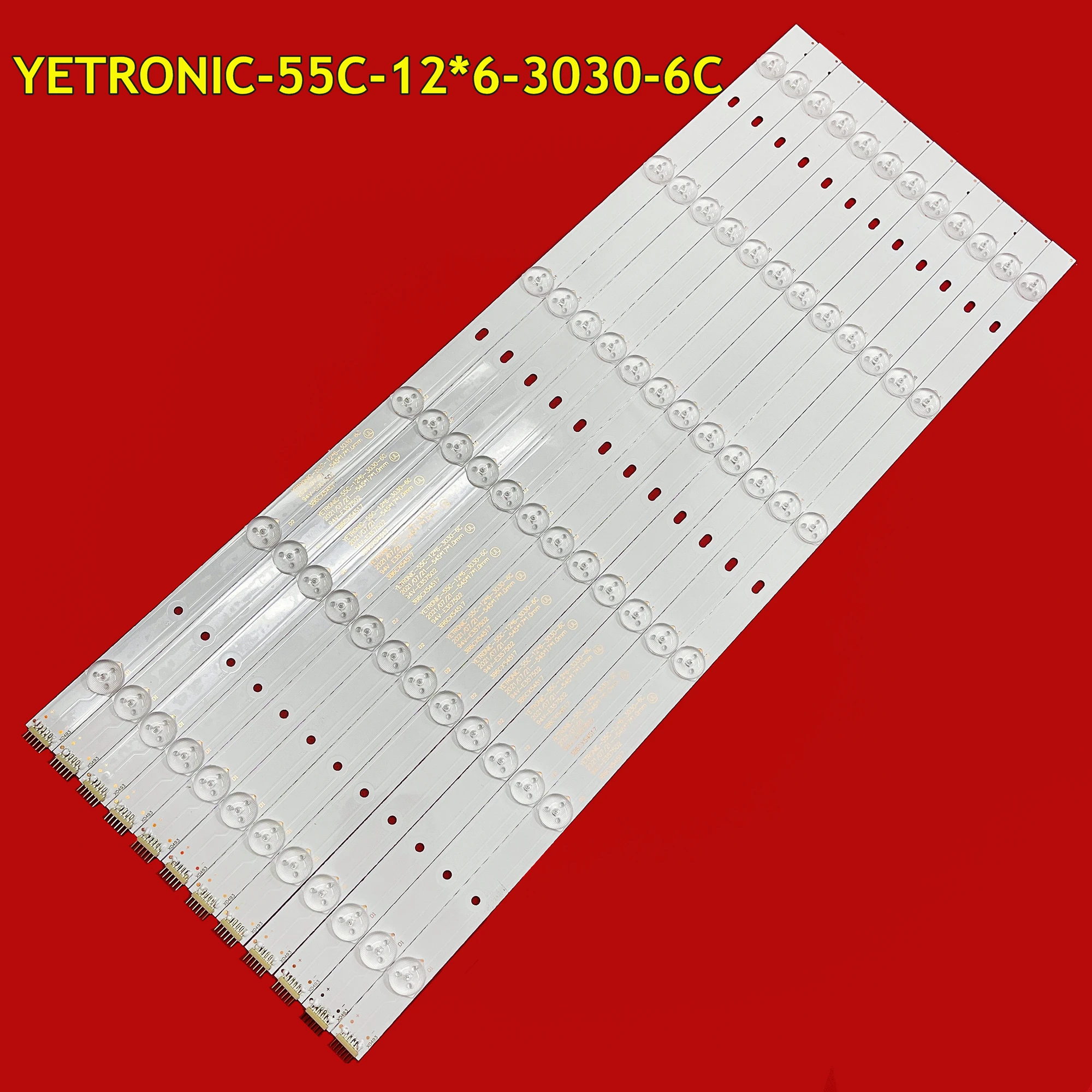 LED TV Backlight Strip for DHT55D10 QL550-SG01 LTY550FHBNV3-2 43-55P6-D35-6 YETRONIC-55C-12*6-3030-6C