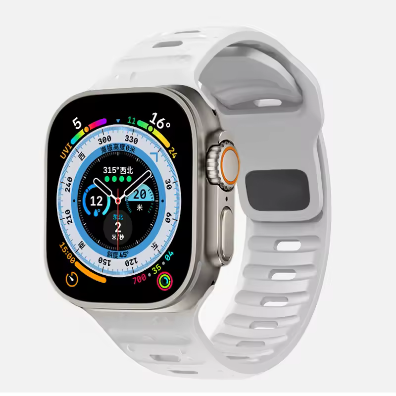 Strap For Apple Watch Band 49mm 44mm 45mm 41mm 40mm 42mm 38mm Soft Silicone sport Bracelet iwatch Serise 8 7 SE 6 5 9 Ultra 49mm - Image 19