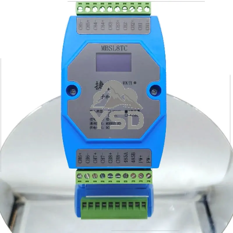 

8-канальный модуль измерения температуры термопары K-типа RS485 Modbus RTU 24-битный Resolutio