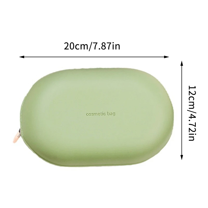Tragbare Silikon-Kosmetiktasche mit großer Kapazität, wasserdichte, weiche Kosmetik-Aufbewahrungstasche, feuchtigkeitsbeständiger Kulturbeutel für Zuhause und Reisen
