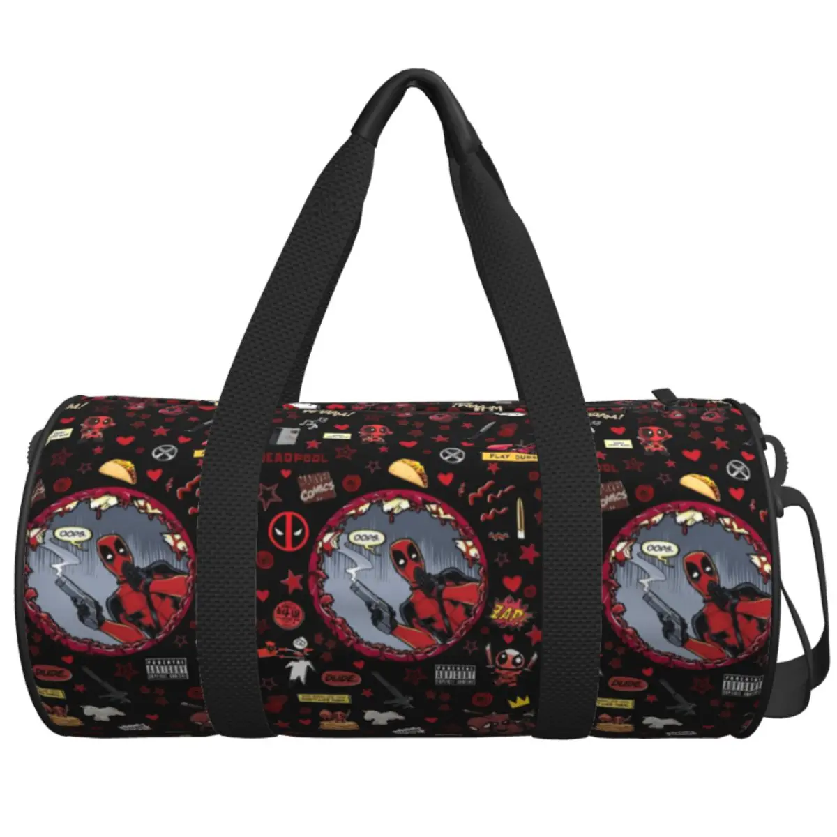 Couple Travel Bag Deadpool Gym Bag Large Capacity Waterproof Design Handbag Funny Training Sports Bag