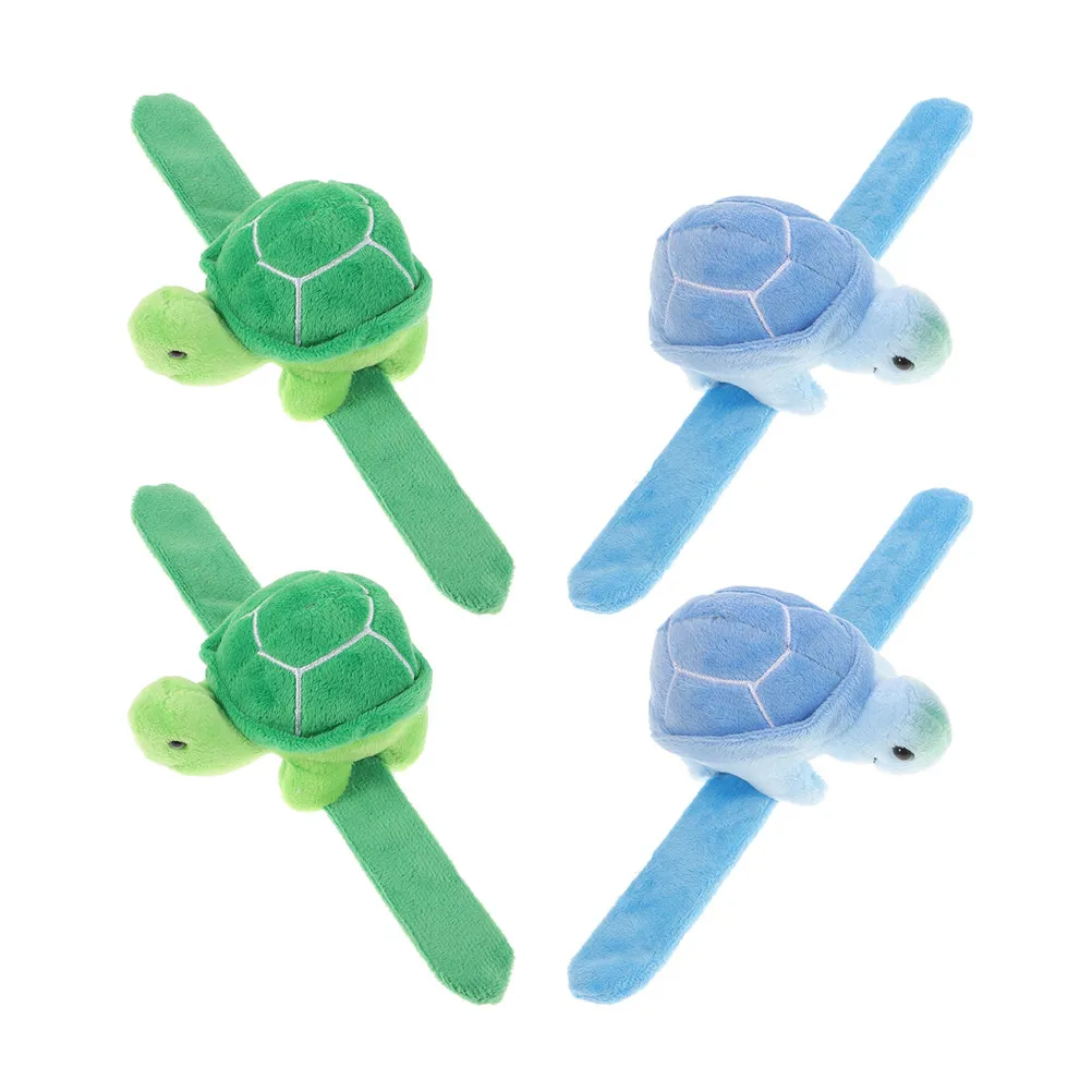 

4Pcs Hand Puppet Bracelet: Soft Skinfriendly Turtle Wristband for Everyday Use Portable Lightweight Fun Accessory for Festivals