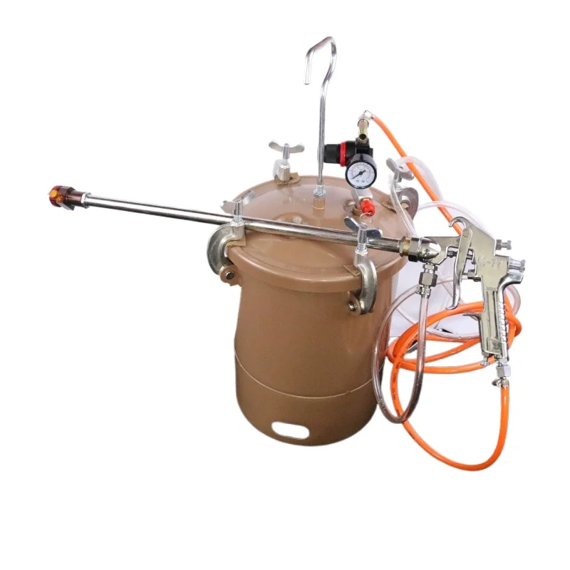 77 Extended rod pneumatic paint gun, water-in-water latex paint, water-based paint-in-sand color steel paint spray gun