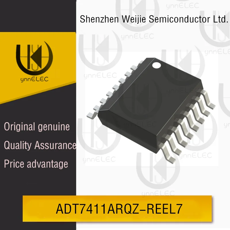 ​​Original ADT7411ARQZ-REEL7 Analog Devices, ±0.5°C Digital Temp Sensor, I2C Interface, QSOP-16