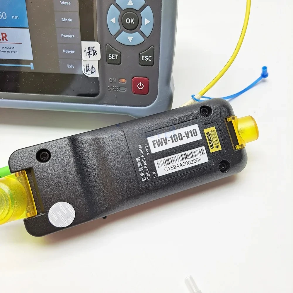 Tester VFL Optic Fault Finder 20KM Fiber Ranger FTTB FTTH Breakpoint Tester Meter
