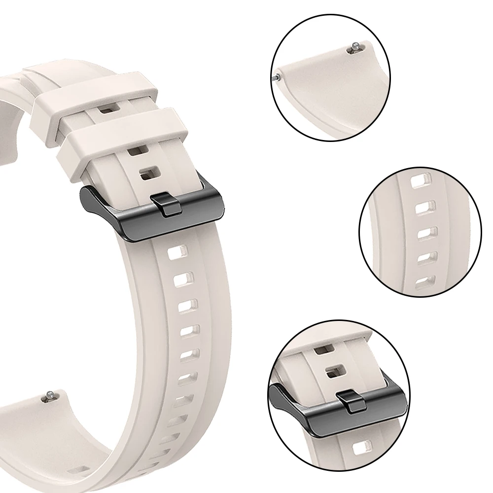 22mm Band for Huawei GT6/GT6 Pro 46mm Sport Silicone Wrist Band for Huawei GT6/5/4/3 GT6/5 Pro Universal Rubber Smart Strap
