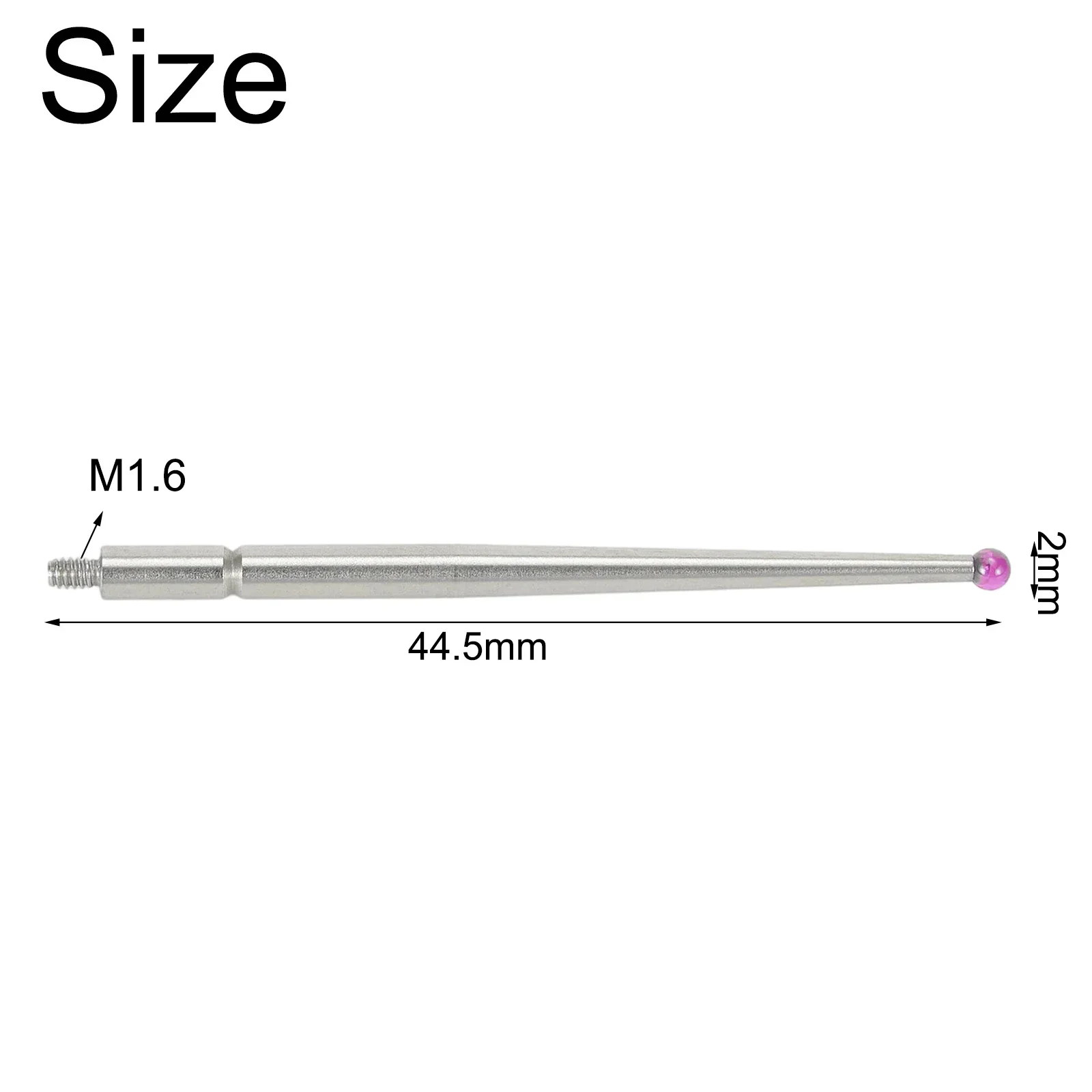 Contact Points Probe For 513-415 For 513-415-10 For 513-477-10H For 513-515 For Dial Test Indicator M1.6 Threaded Shank