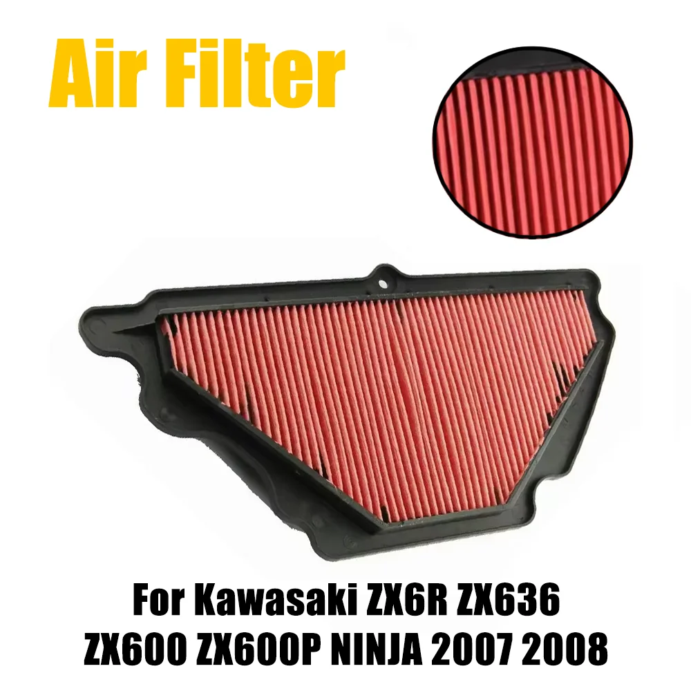 

For Kawasaki ZX-6R ZX6R ZX636 ZX600 ZX600P ZX 6R 636 600 600P NINJA 1997 2007 2008 Motorcycle Air Filter Intake Cleaner