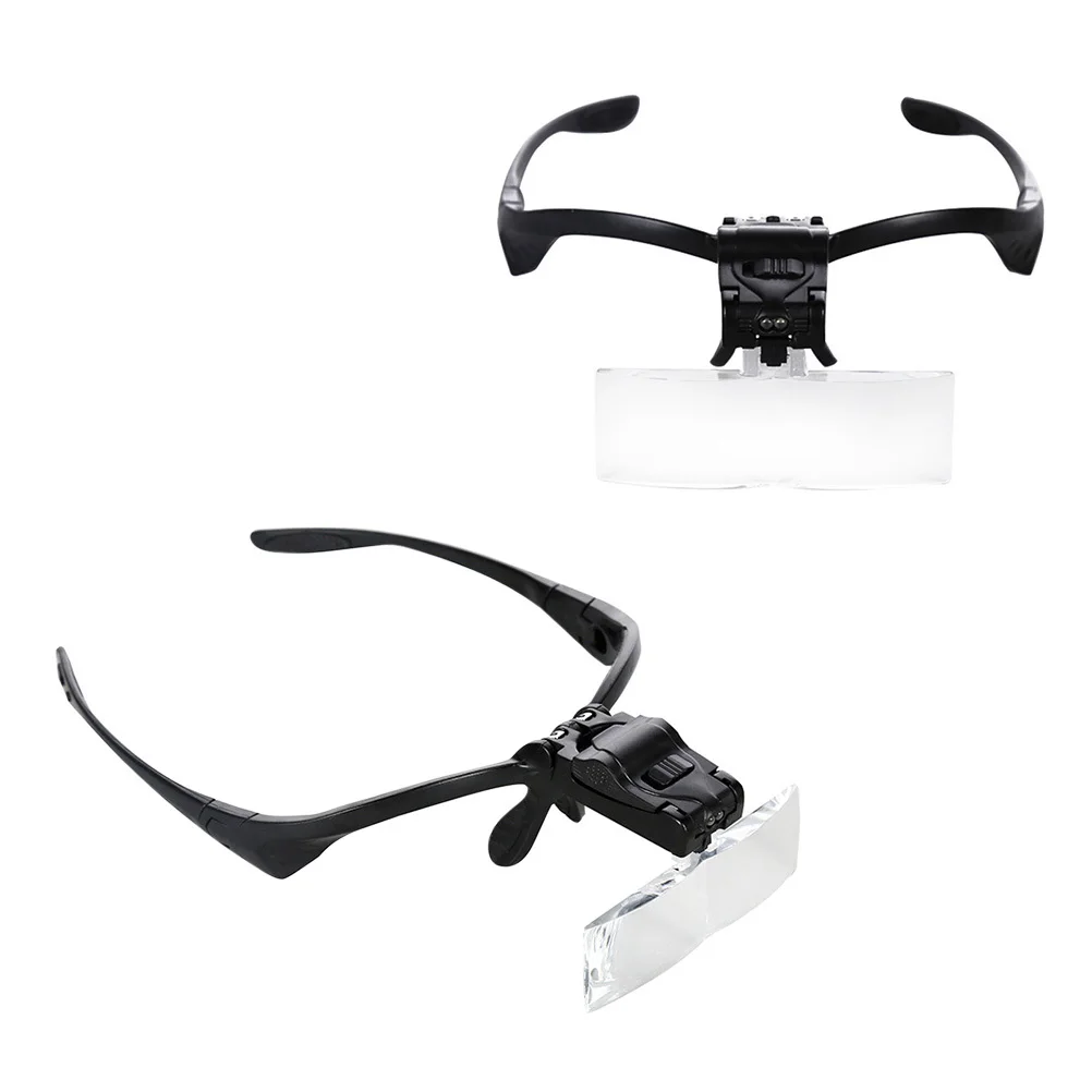 Lampa powiększająca do makijażu z oświetleniem LED do przedłużania rzęs, narzędzie do aplikacji, noszona na czole, jasna lampa, akcesorium kosmetyczne (1 szt.)