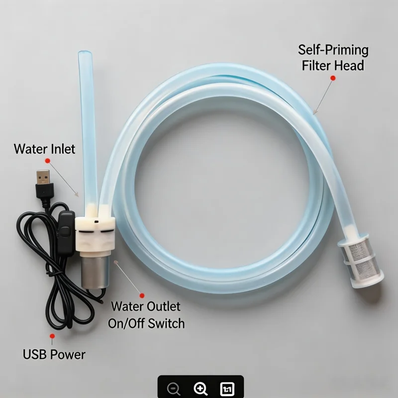 DIY Mini Peristaltic USB Electric Wine Pump High-Flow Dosing Hose Pump for Wine Making
