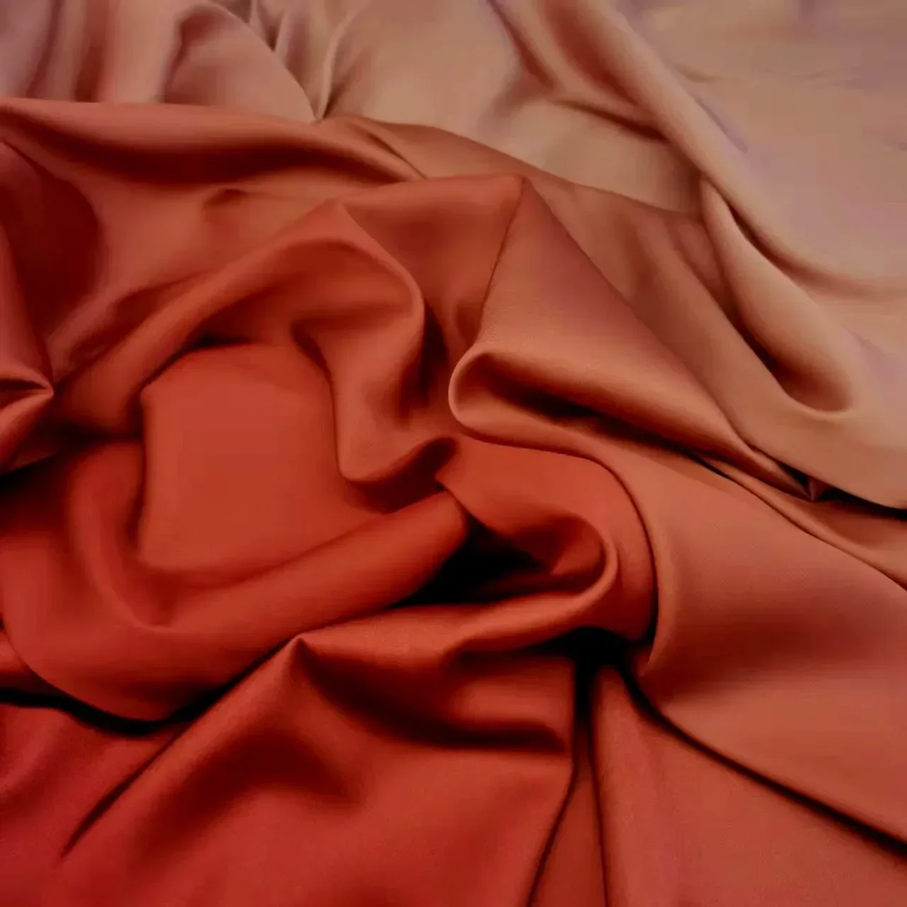 Cosplay Ombre Soft Glossy Chiffon Stretchy Fabric For Dress Skirt Gradient Color