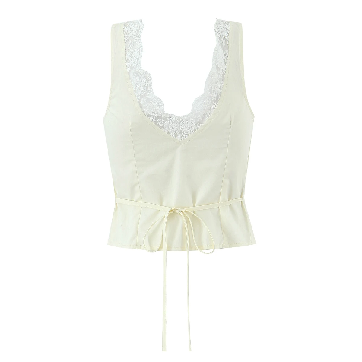 2 kolory 2025 Sexy Splice Lace Through Buttons Tank Top + Elastic Zipper Low Waist Wood ears Ruffle Hem Mini Skirt 2 Pieces 1 Set