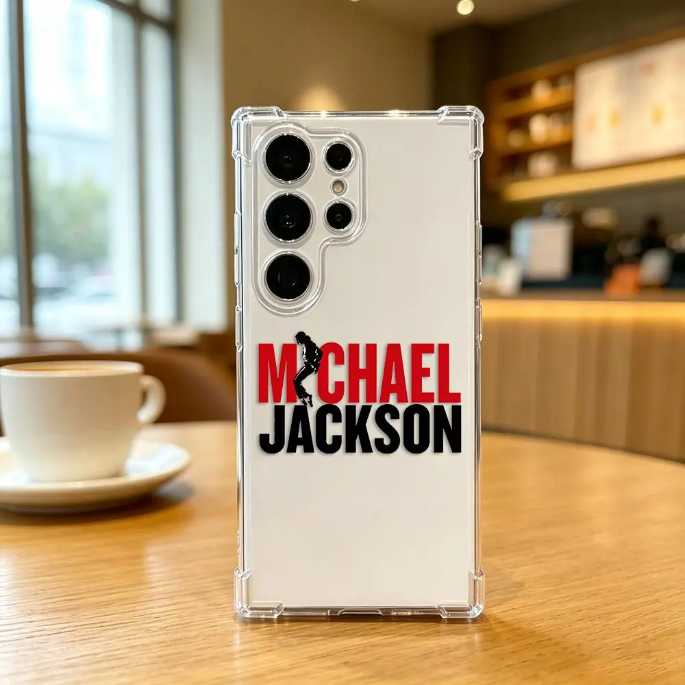M-Michael J-Jackson Poster Clear Phone Case For Samsung A15 A16 A17 A23 A26 A27 A32 A36 A37 A51 A52 A53 A54 A55 A56 A57 A73 Case