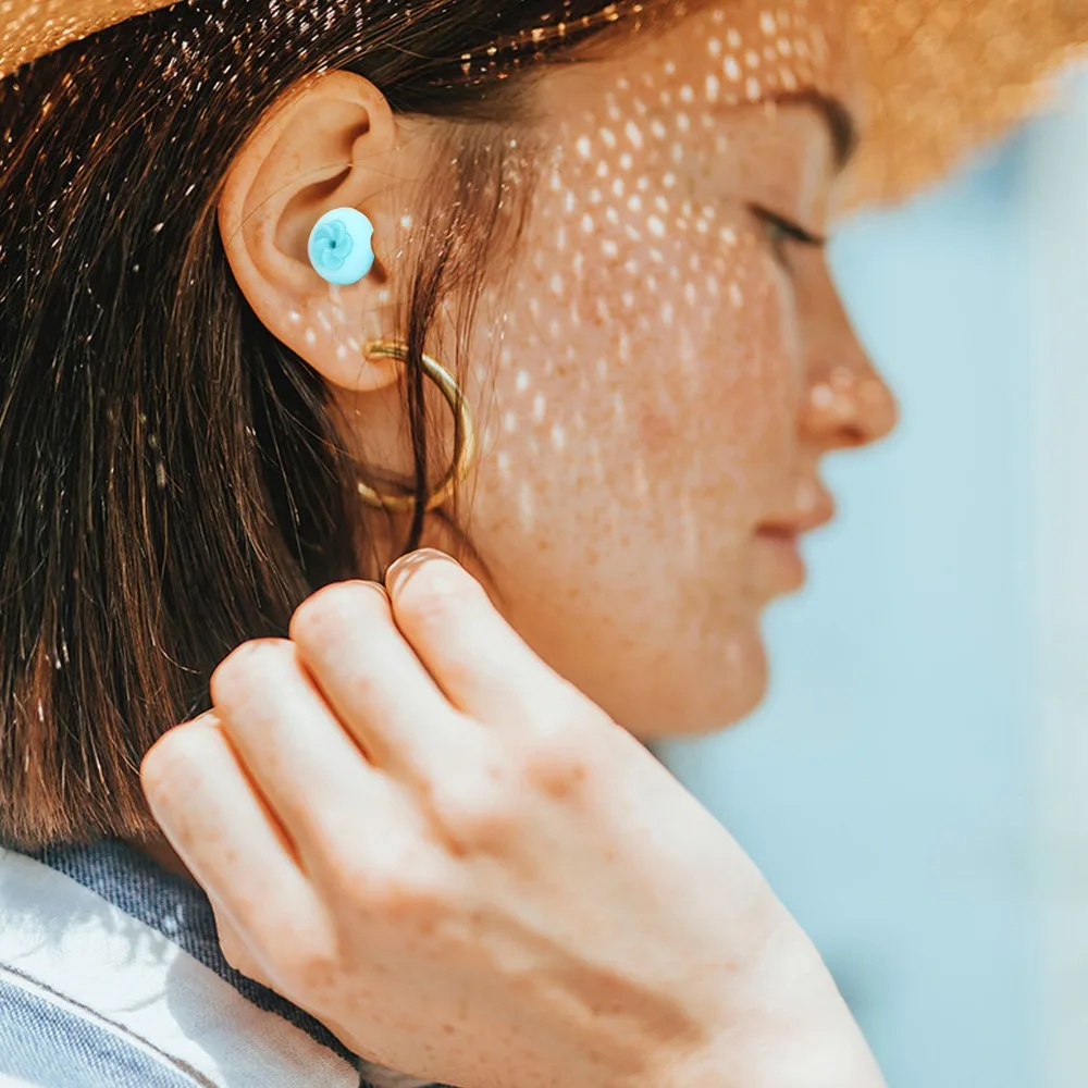 PP Noise Reduction Earplugs Blue Silicone Earplugs Length 27mm Sleeping Earplugs Sound Isolation Earplugs For Dormitory
