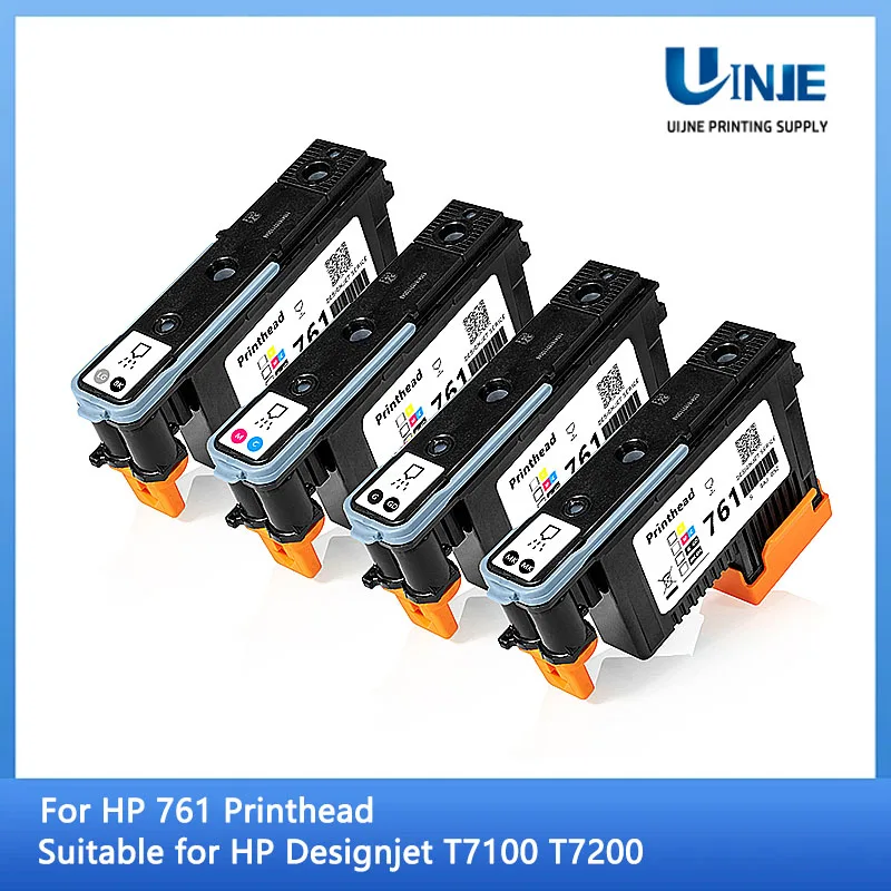 For HP 761 762 Printhead CH645A CH646A CH647A CH648A Print Head (Y C/M GY/DGY MBK) For HP Designjet T7100 T7200 Printer cabeca