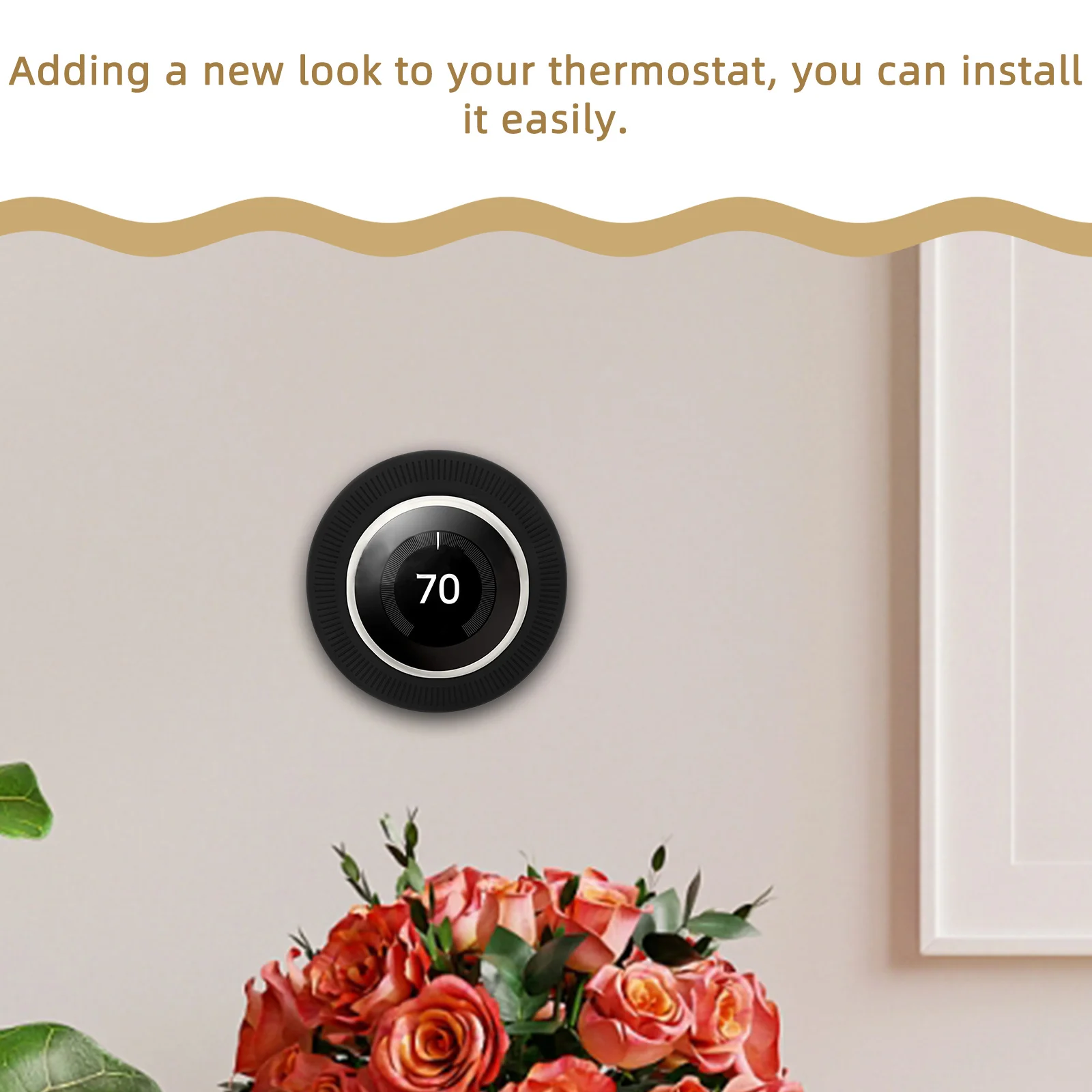

Thermostat Cover Silicone Durable Wall Plate Protector Fine Workmanship Smart Thermostat Silicone Protective Cover