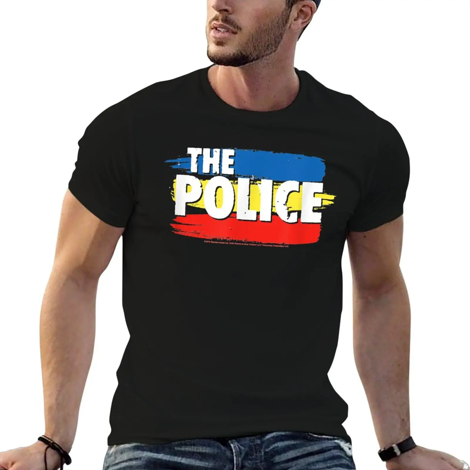 

T-Shirt for pack t POLICE for THREE STRIPES THE man white men shirts t LOGO man shirts