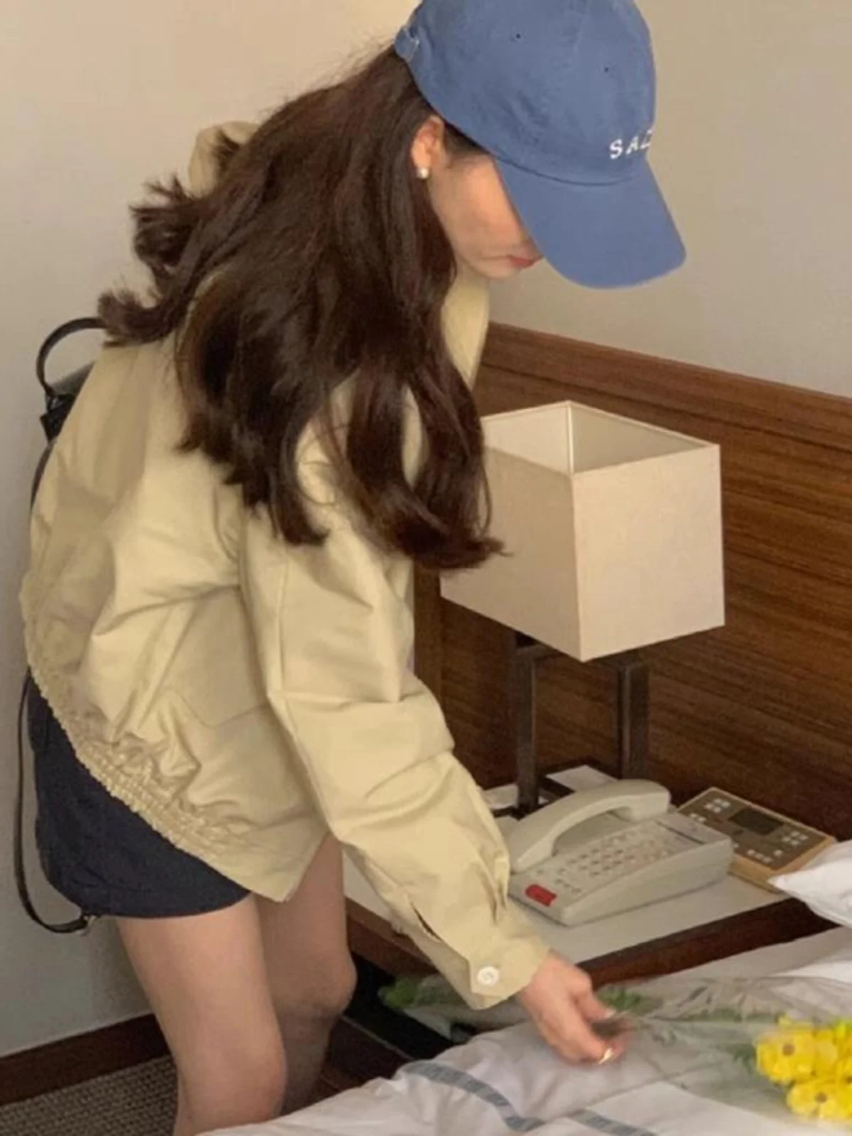 Giacche Donna Abbigliamento da donna Moda Plaid Fidanzato Stile oversize Puro semplice Manica lunga Tasca frontale da donna abbottonata di base