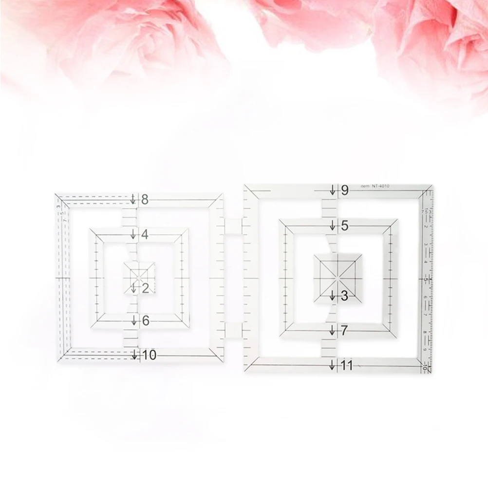 

Transparent Acrylic Quilting Ruler Common Numbering Angle System Garment Making Sewing Embroidery Measurement Drawing Craft