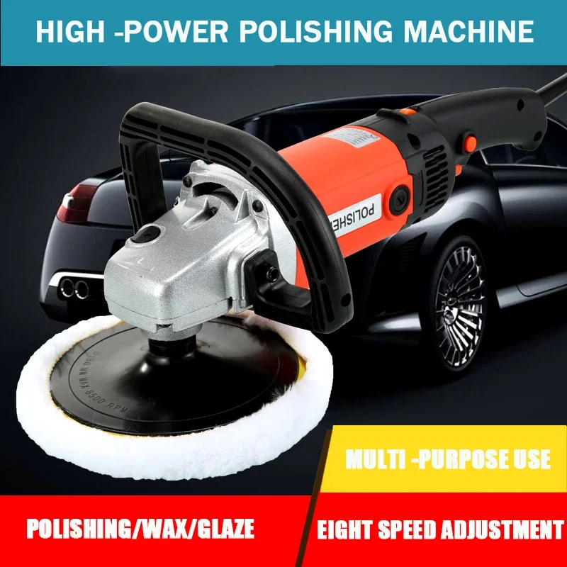 Electric Polishing Machine Adjustable Speed Car Wax Machine Sealing Glaze 1400w Household Marble Tile Ground Repair Grind Tools