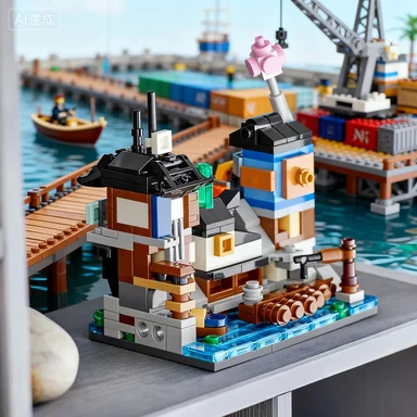 ليجو 40704 فانتوم نينجا ميني كاسل بيير للأولاد والبنات لعبة بناء الألغاز هدية #5