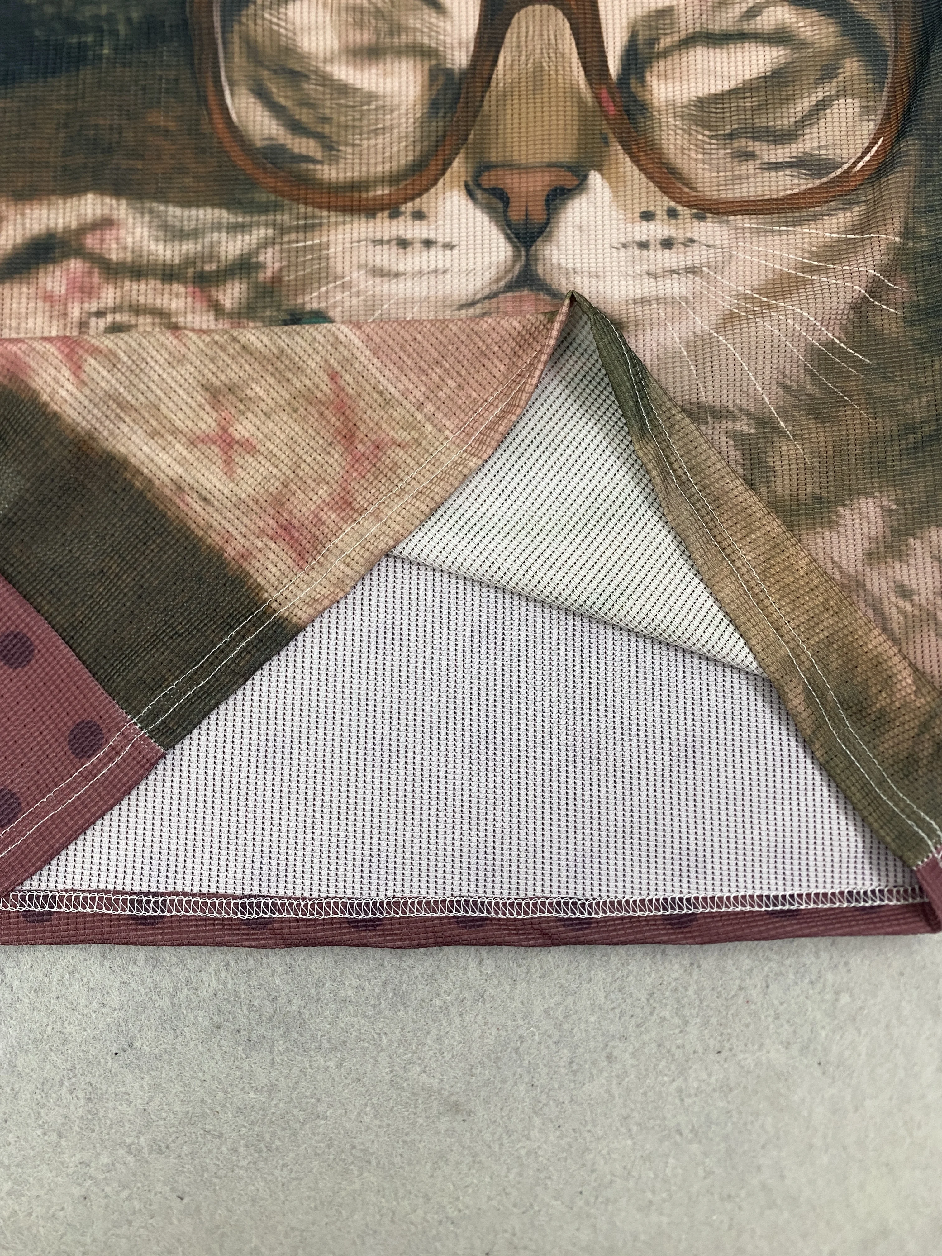 Retro INS Sommer Damen Hochgeschlossenes Neues Sommer-Waffel-Print-Top Orientalisches Koi Kurzarm-T-Shirt – Detail 20