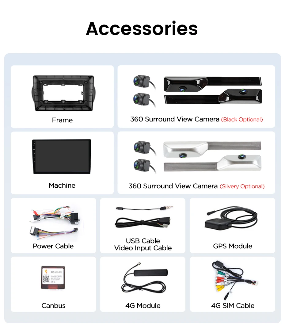 Junsun Wireless CarPlay Android Auto Radio für Fiat Fioririno Qubo, Citroen Nemo und Peugeot Bipper 2008-2017, Auto-Multimedia – Detail 23