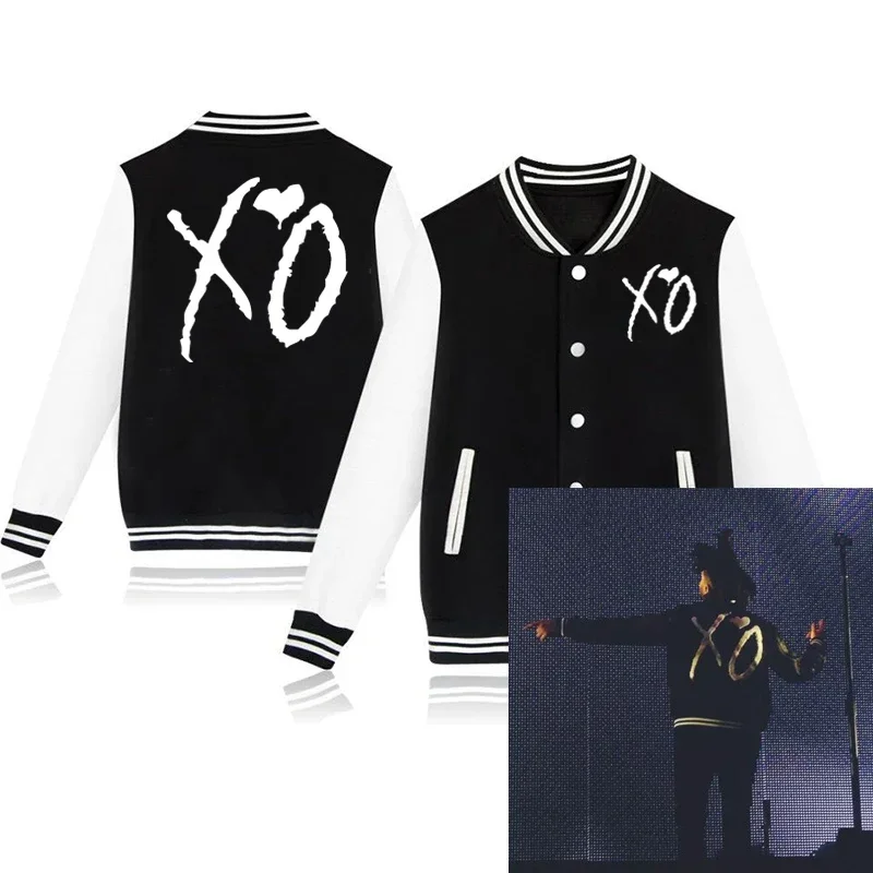 

The Weeknd XO Jacket Hoodie The Weeknd The Host Music Sweatshirt Long Sleeve Unisex Baseball Uniform Clothes