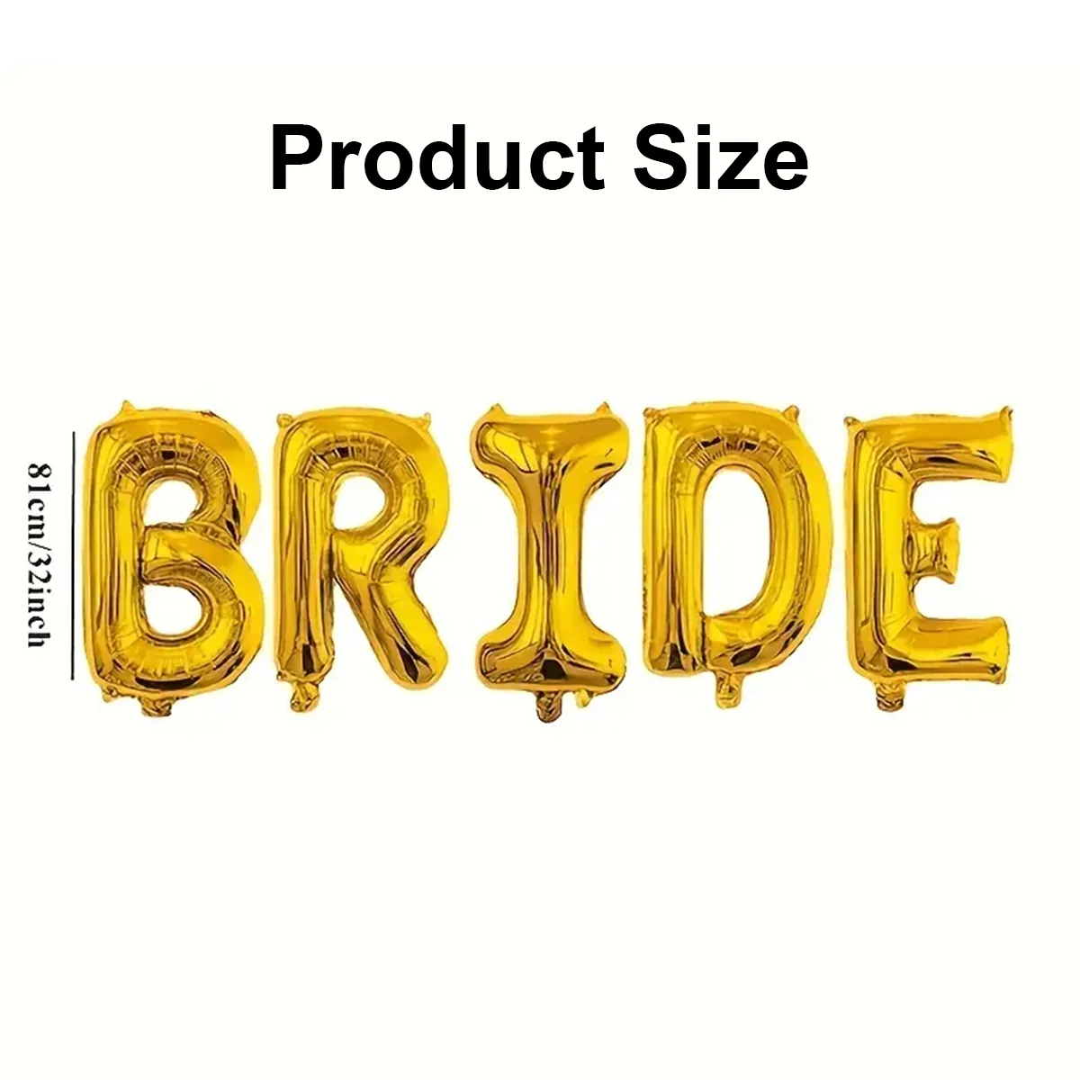 مجموعة بالونات العروس العملاقة مقاس 32 بوصة - زينة حفلات توديع العزوبية، بالونات العروس لزينة دش الزفاف #2