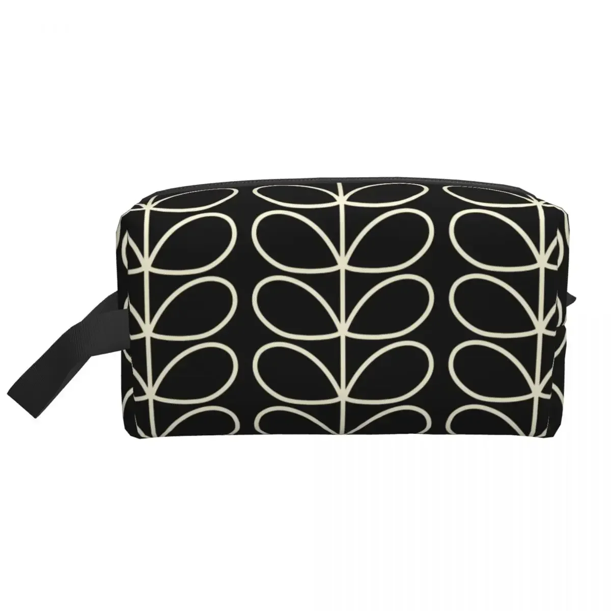 Custom Fashion Giant Linear Stem Print Travel Toiletry Bag Women Orla Kiely Cosmetic Makeup Bag Beauty Storage Dopp Kit