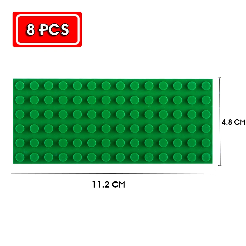 Building Block Basic สองด้านแผ่นด้านล่าง6X14 Hole การศึกษา Creative ยี่ห้ออาคารบล็อกของเล่น