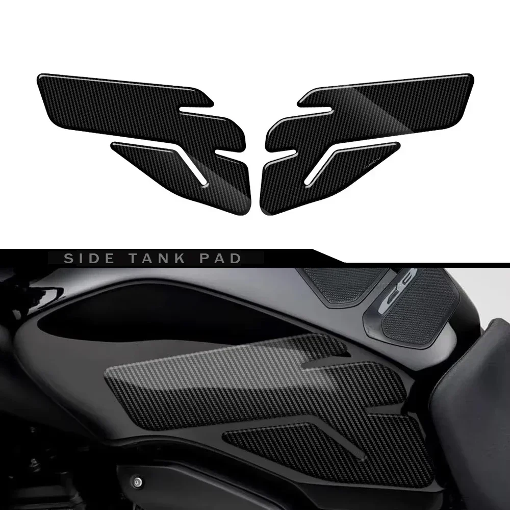 

Мотоциклетная карбоновая боковая накладка на бак, защита наколенника, декоративная наклейка для Honda CB1000R 2021-2024