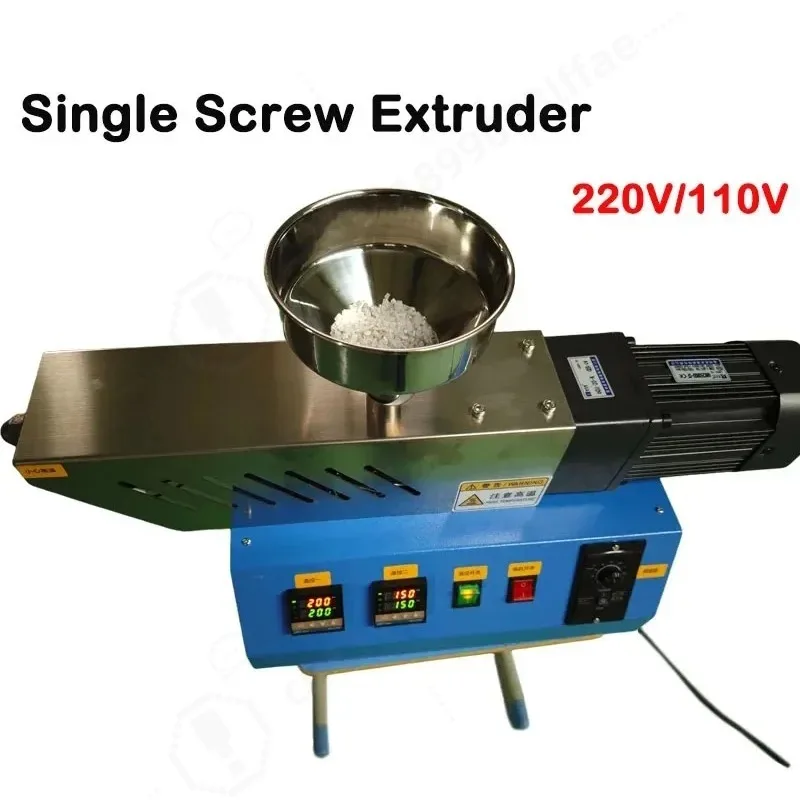 Laboratory Single Screw Extruder Plastic Extrusion Machine with Injection Molding Crusher Traction Water Tank for ABS Polymers