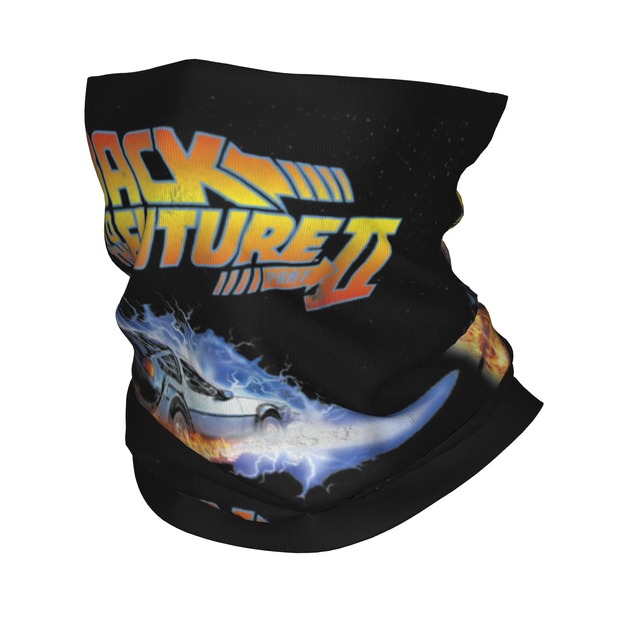 Movies Race Cars Back To The Future Bandana Winter Neck Warmer Men Windproof Wrap Face Scarf for Ski  Gaiter Headband