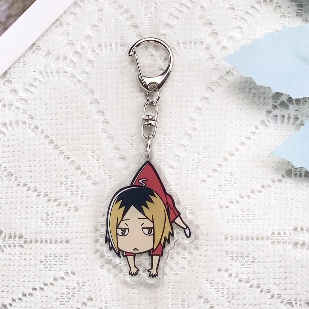 1/10PCS Anime Characters Haikyuu!! Acrylic Keychain Accessories Keyrings Friends Gifts Funny​ Bag Charms Cute​ Backpack Pendant image 6