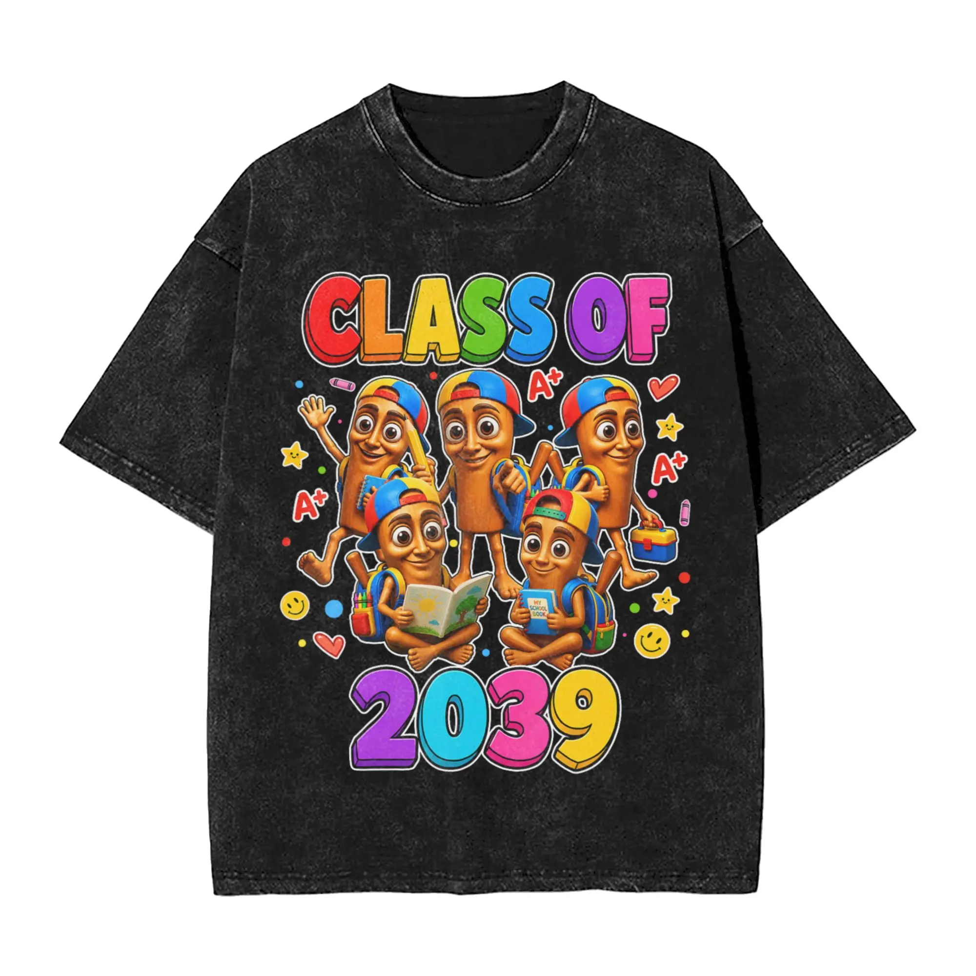Men Women T-Shirt Funny Kindergarten Baby Tung Tung Sahur Meme Class of 2039 T Shirts Hippie Tee Shirt Streetwear Casual Clothes