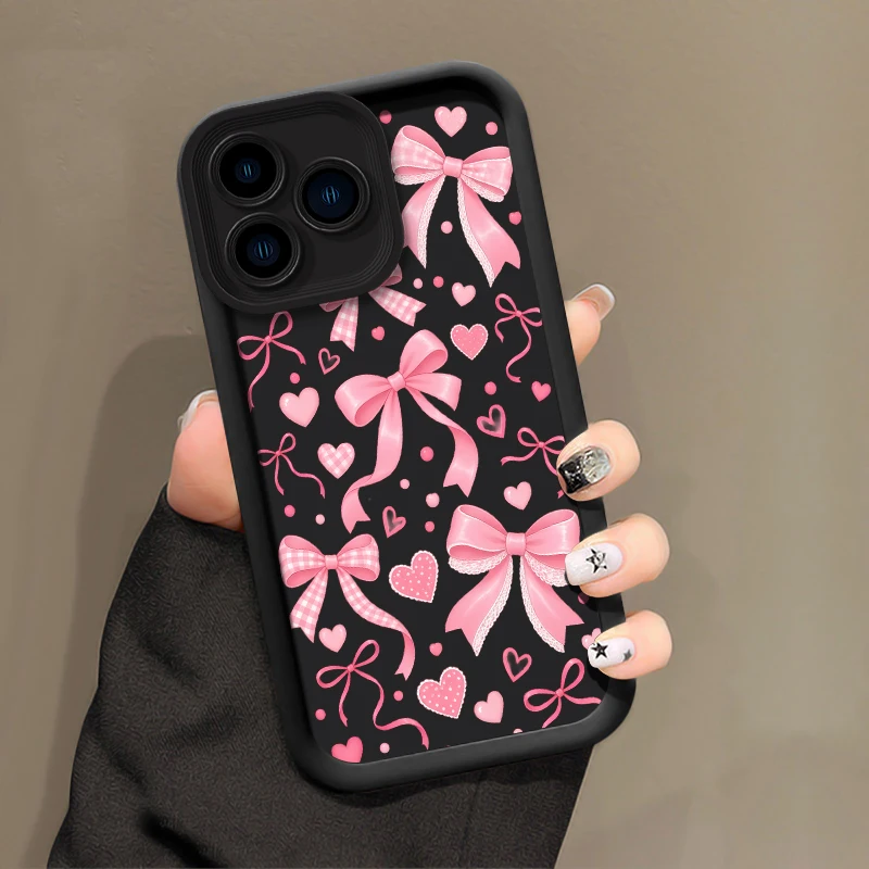 Bow Tie Pattern Case For Moto G35 G34 G32 G15 G14 G30 G06 G05 G04S G37 G17 Power G40 Fusion G9 Play Soft Anti Scratch Cases Capa
