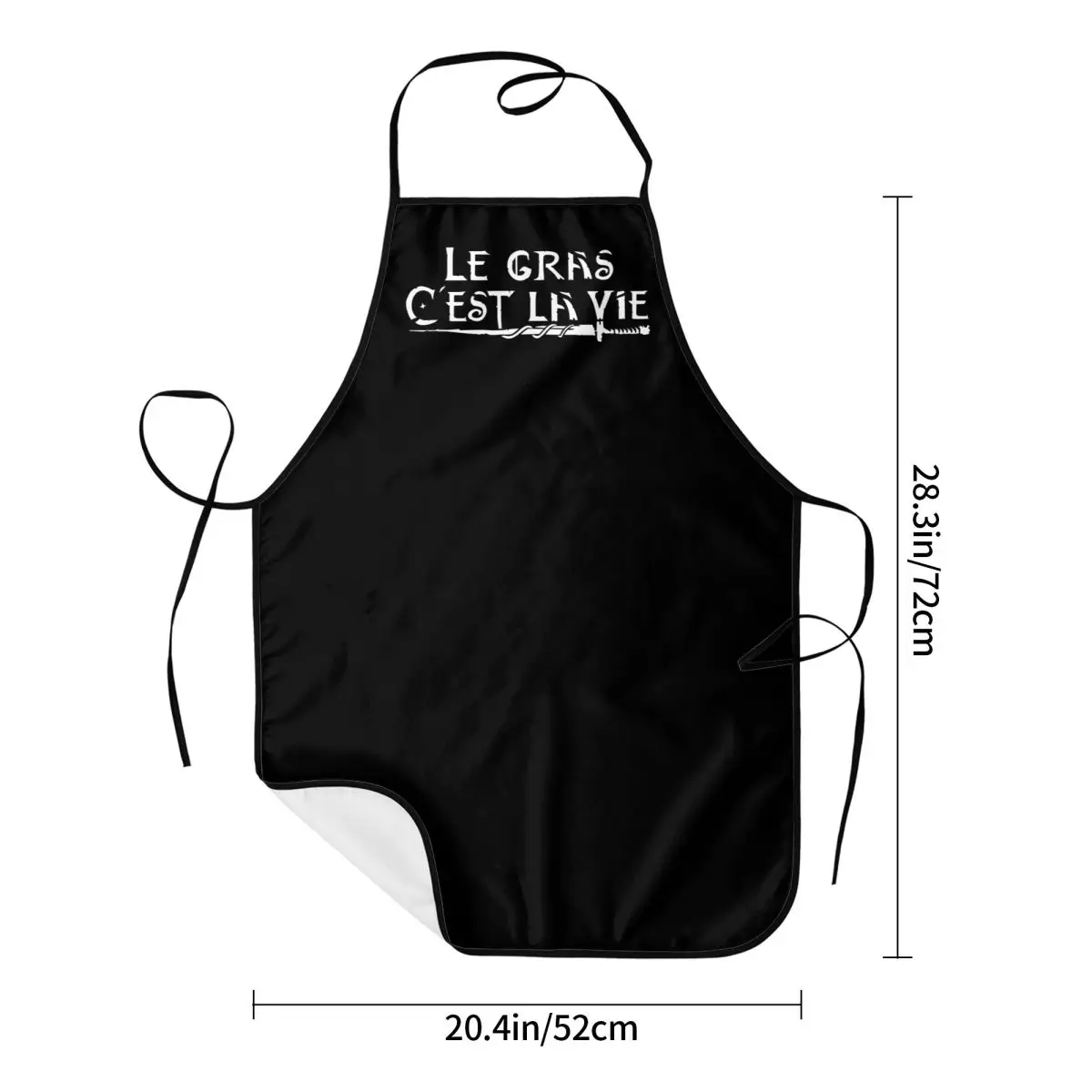 Le Gras C\'est La Vie Apron for Women Men Unisex Bib Kaamelott TV Movie Kitchen Cooking Tablier Cuisine Chef Baking