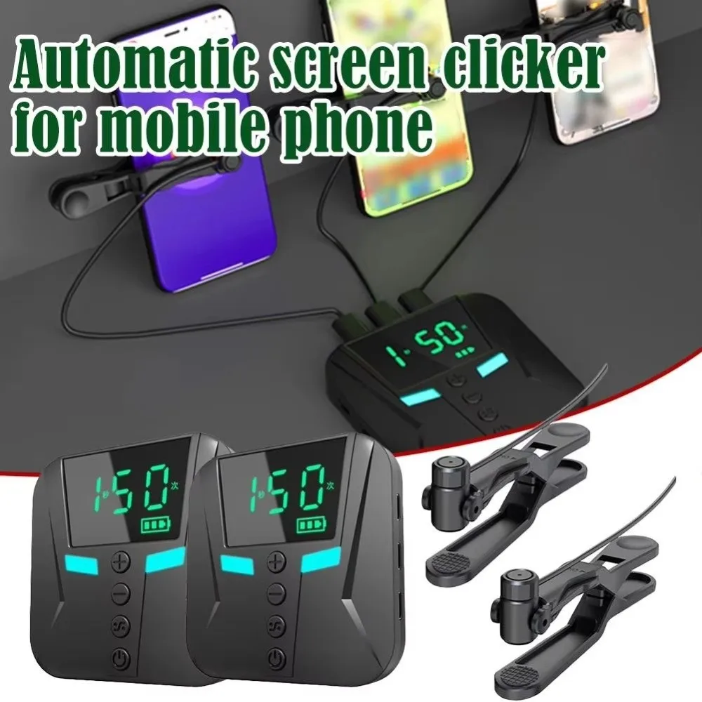 Simulated Finger Auto Clicker for Phone Continuous Clicking Adjustable Speed Screen Clicker Automatic Screen Press Tool Games