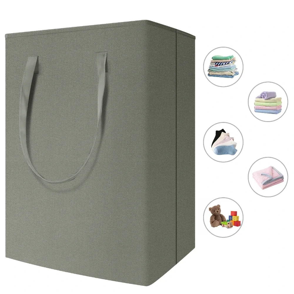 

Large Laundry Basket 75L Waterproof Freestanding Laundry Hamper Collapsible Tall Clothes Hamper with Handles for Clothes Toys