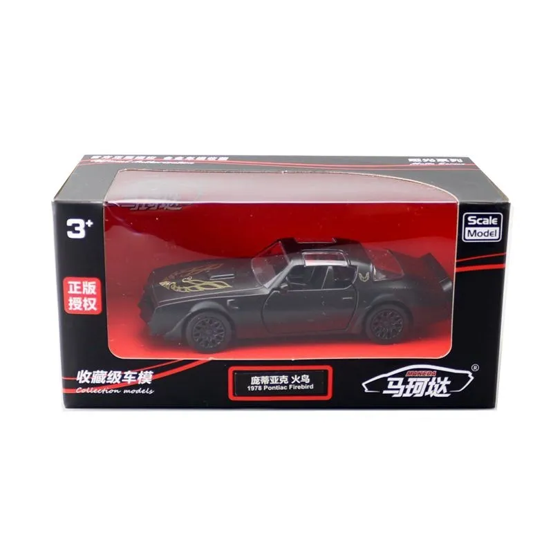 Die Casts สะสมของสะสมรถยนต์ Static Alloy กล้ามเนื้อรถวันเกิดของขวัญ1:36 1978 Pondiac Firebird SUV ของเล่นเด็ก