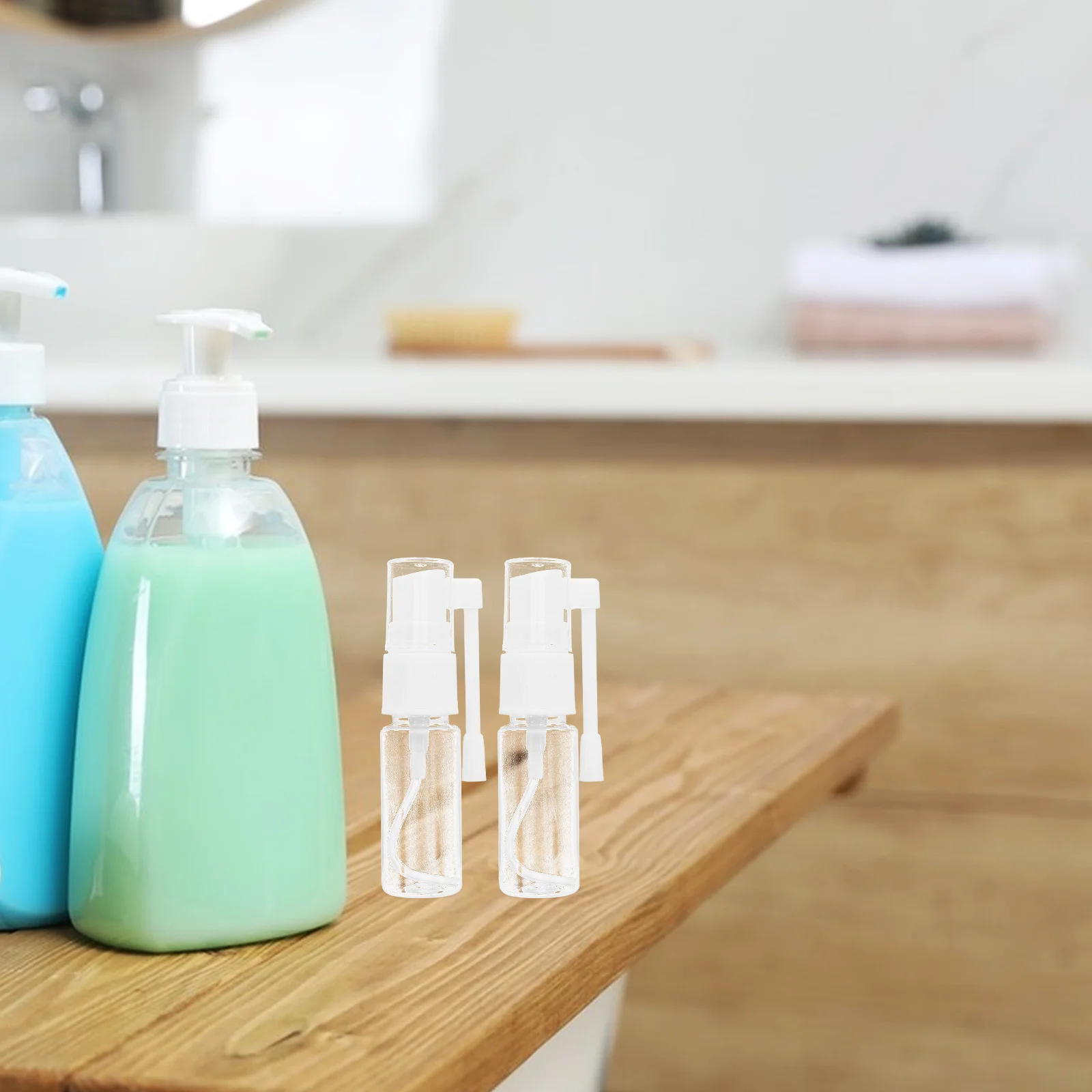 

20Pcs Nasal Mist Spray Bottles Transparent Portable Refillable Fine Mist Sprayer for Nose Congestion Relief Nasal Spray Bottles