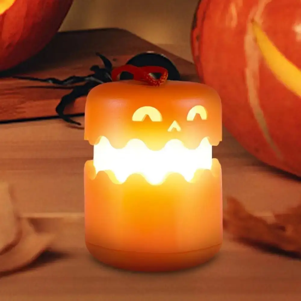 

Compact Foldable Pumpkin Light Spooky Light Up Pumpkins Decoration Adjustable Warm LED Lantern Party