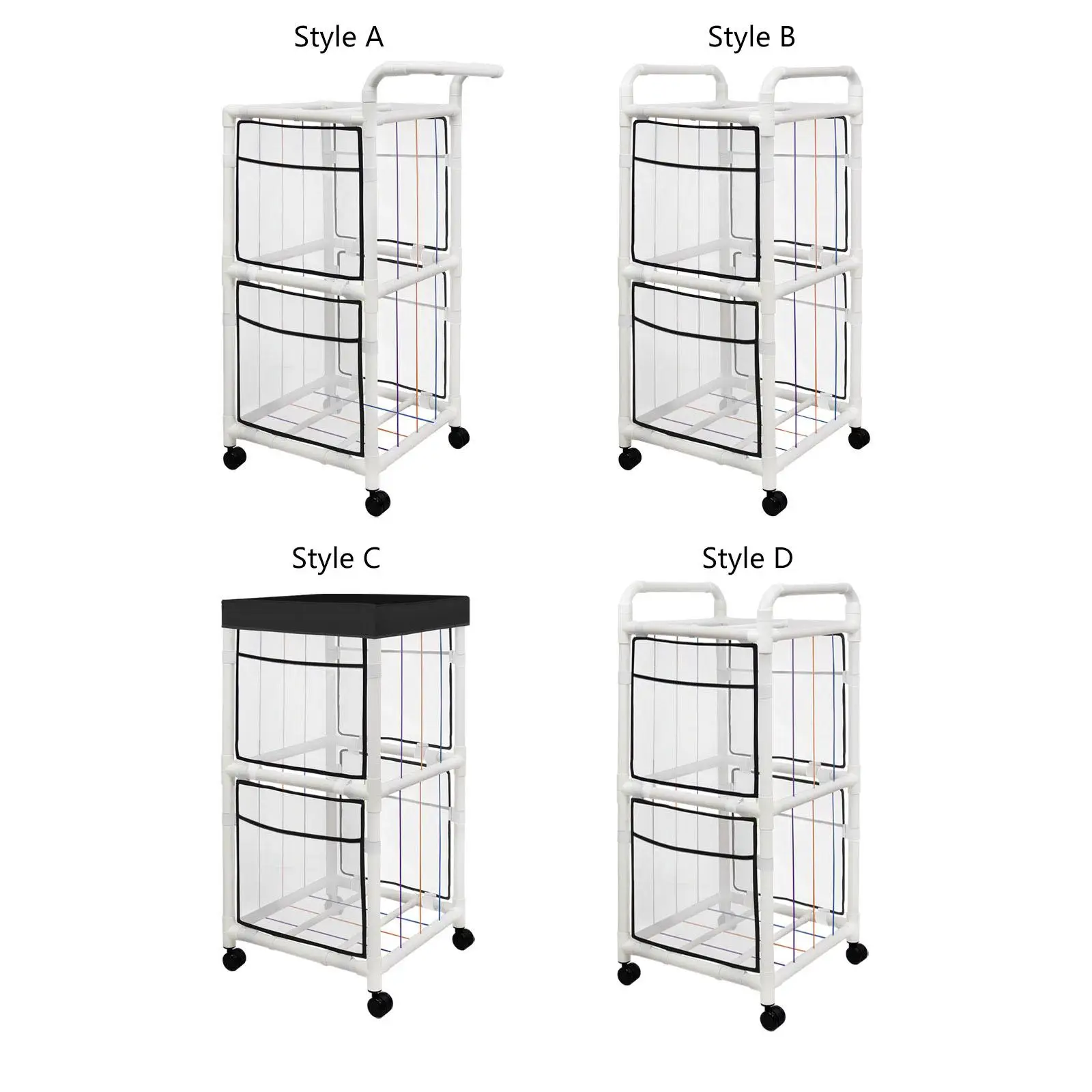 Stuffed Animal Zoo Storage Sturdy with Elastic Band Kids Toy Storage Organizer