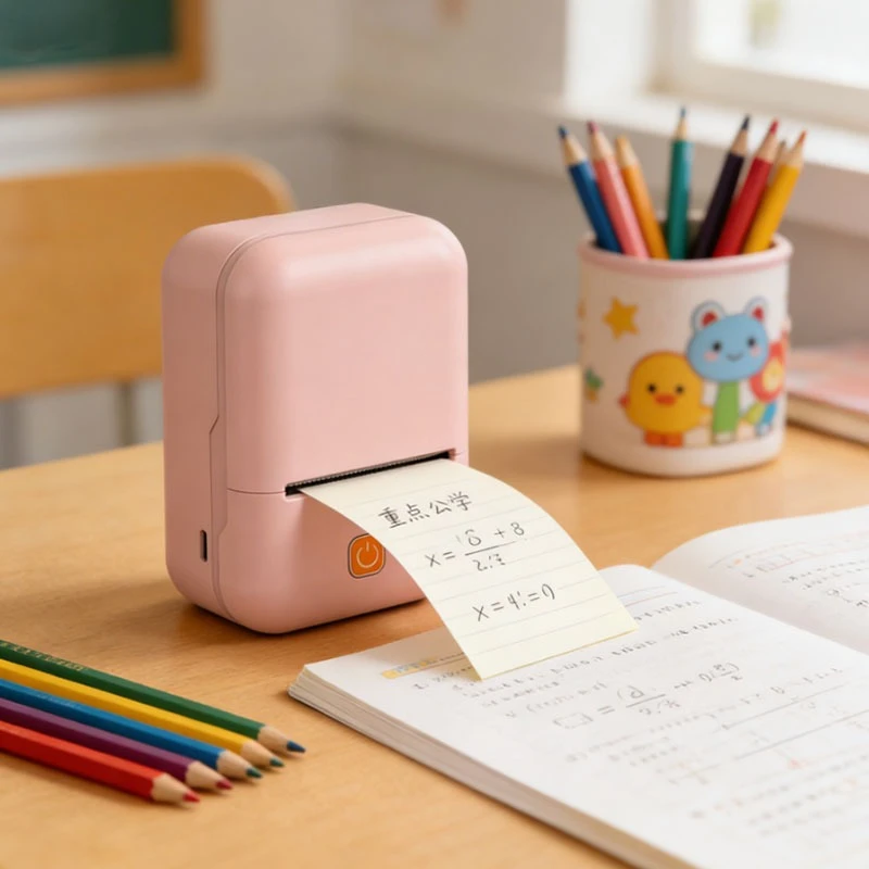 

Sticker Printer Mini Portable Thermal Printer Print Pod Inkless Bluetooth Label Maker Machine DIY Crafts Journaling Office Home