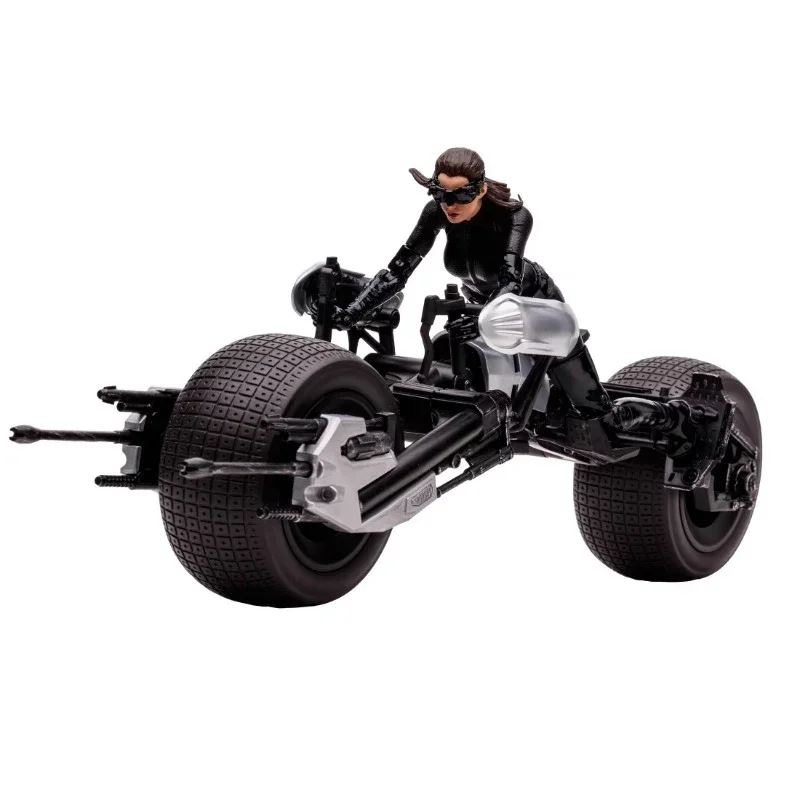 Original DC The Dark Knight Rises Catwoman & Batpod Anime Action Figures Toys For Boys Girls Gift Collectible Model