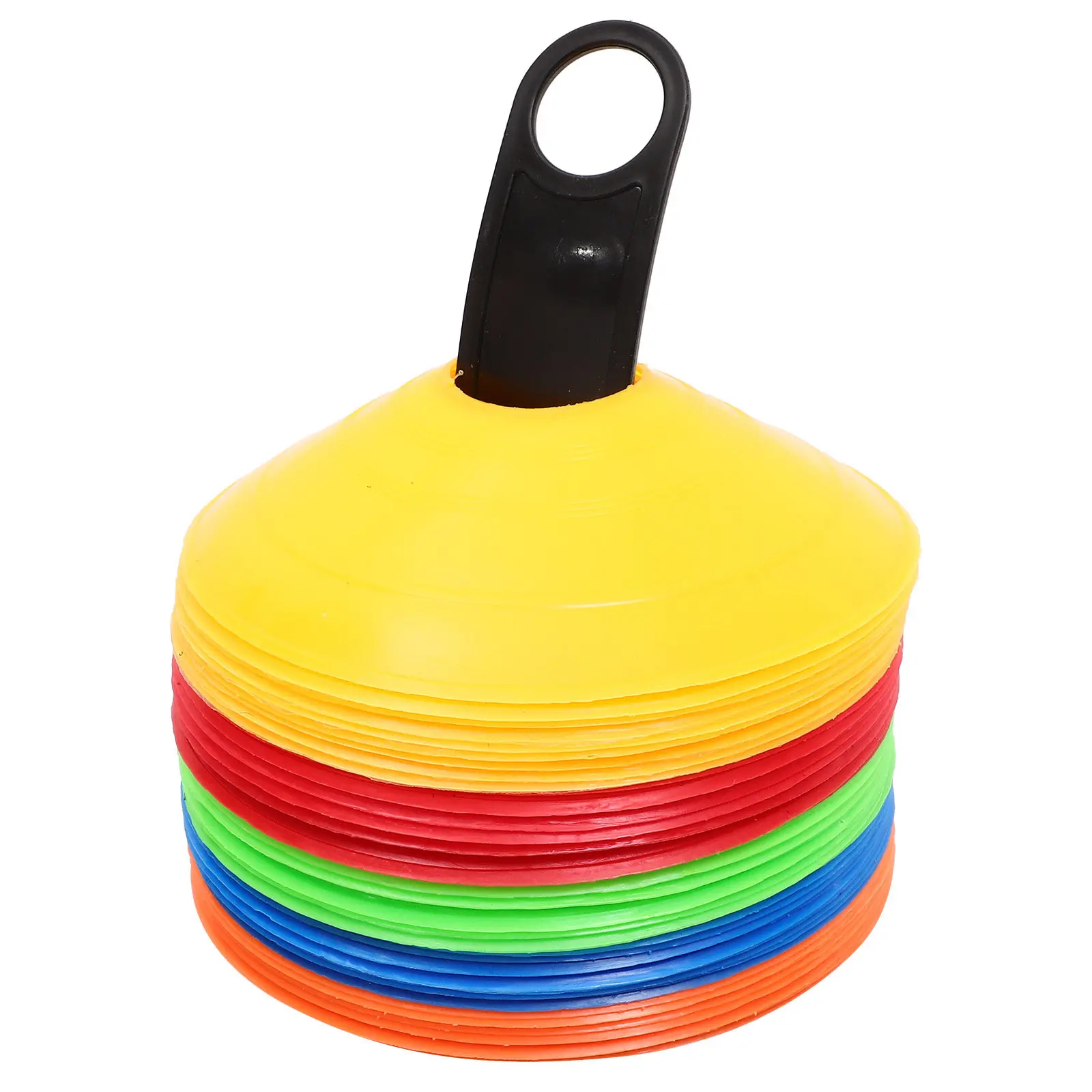 set-di-1-cono-segnaposto-per-allenamento-calcio-dischi-portatili-per-agilita-attrezzatura-professionale-per-allenamento-calcio